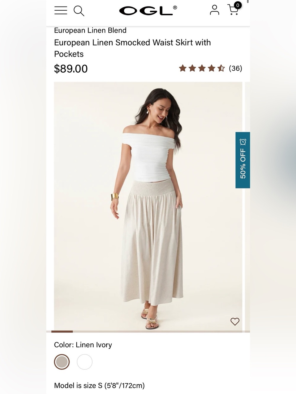 OGL Linen Skirt